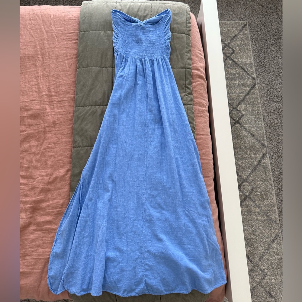 Blanco By Nature Catalaya Azure Strapless Dress NWOT - Picture 6 of 9